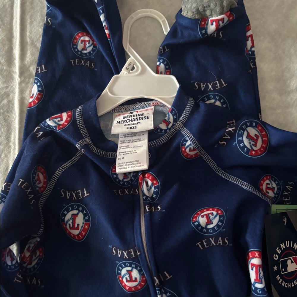 Genuine Merchandise Texas Rangers Kids Pajama Set - Blue